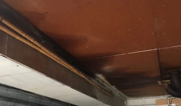 Bathroom Pipe failure Damages Home