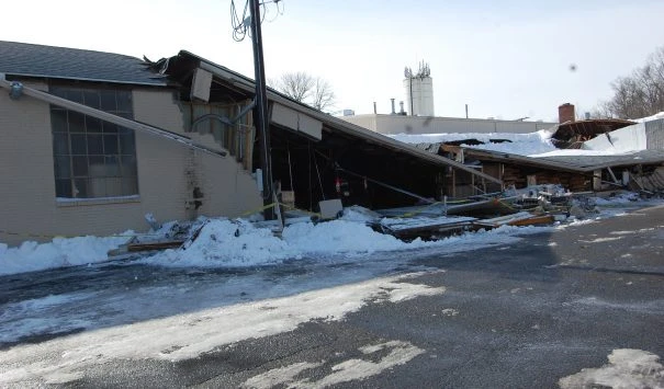 Snow Causes Roof Collapse