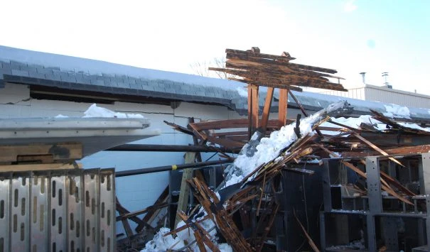 Snow Causes Roof Collapse