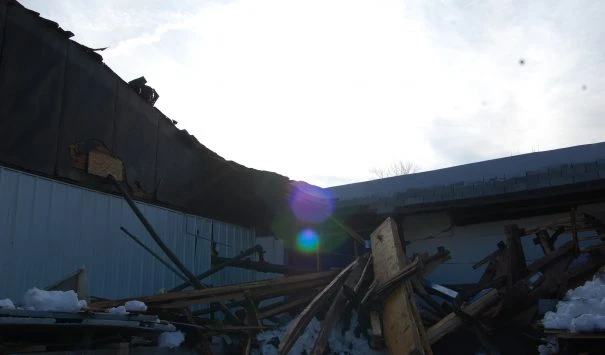 Snow Causes Roof Collapse