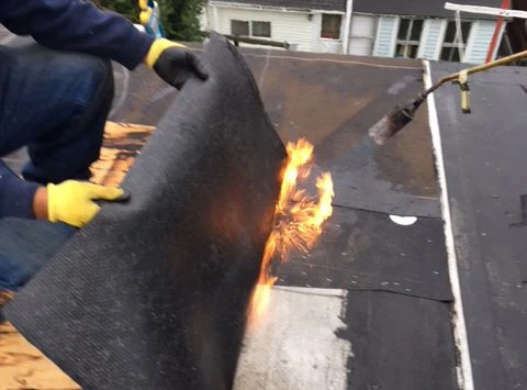 Part of Roof Stripped Away