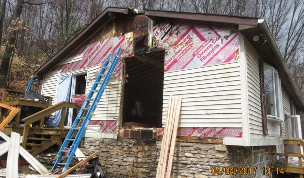 Fireplace Fire Spreads into the Living Room